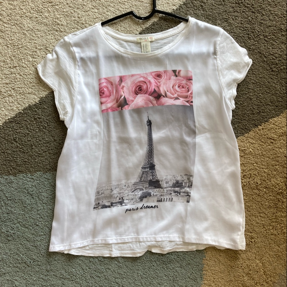 Forever 21 Girls Paris Tee